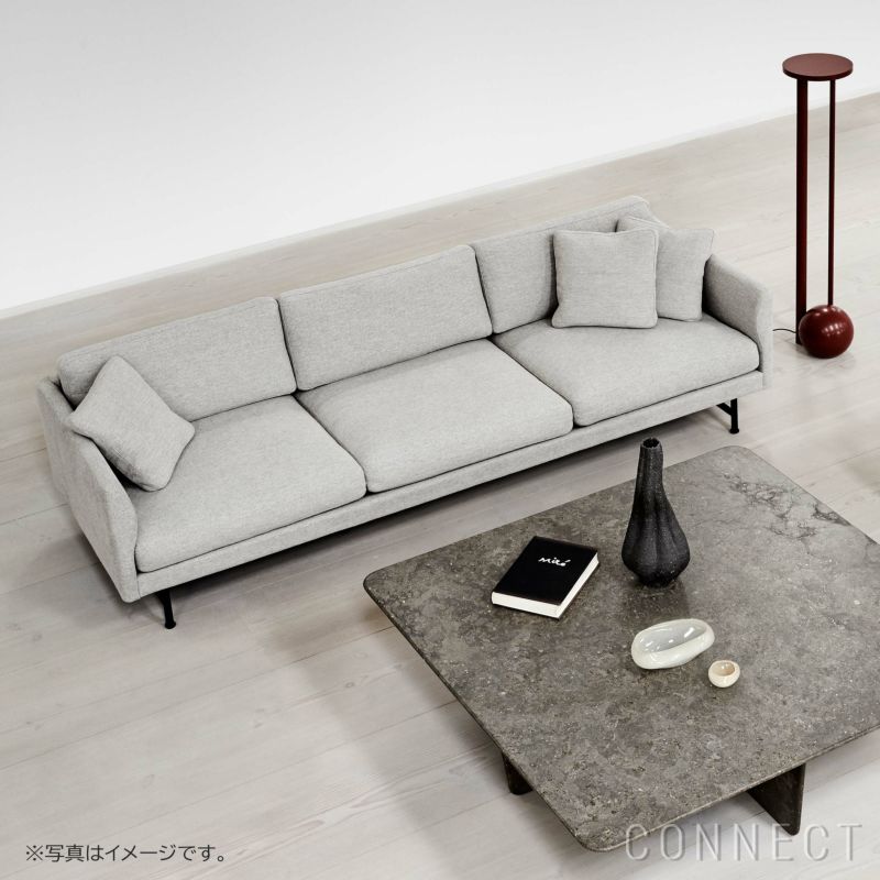 【ソファキャンペーン対象】FREDERICIA（フレデリシア） / Calmo Sofa（カルモソファ） / Model 5623 / 3シーター 80サイズ / マットクロームベース / Clay 13（クレイ）