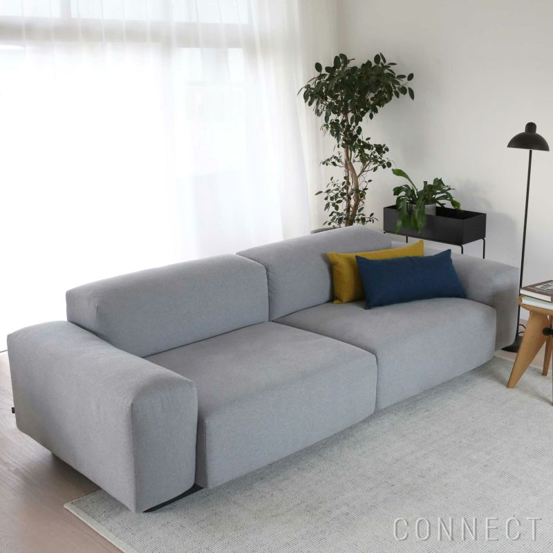 【ソファキャンペーン対象】Vitra（ヴィトラ） / Soft Modular Sofa（ソフトモジュラーソファ） / Mello（メロ）ペブルグレー / 2シーター