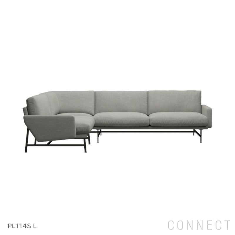 【ソファキャンペーン対象】FRITZ HANSEN（フリッツ・ハンセン） / LISSONI（リッソーニソファ） / PL114S L（左用） / 4シーター コーナーソファ / Sunniva 153（スニバ）ライトグレー《AJクッションプレゼント》