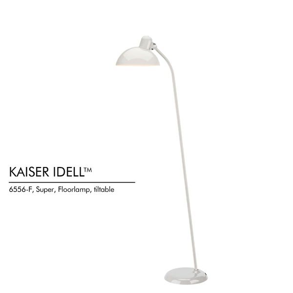 【PK展pt10倍】FRITZ HANSEN（フリッツ・ハンセン） / KAISER idell（カイザー・イデル）/ Super フロアランプ チルト機能付き ホワイト 《LED電球プレゼント》