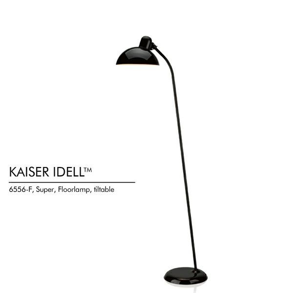 【PK展pt10倍】FRITZ HANSEN（フリッツ・ハンセン） / KAISER idell（カイザー・イデル）/ Super フロアランプ チルト機能付き ブラック 《LED電球プレゼント》