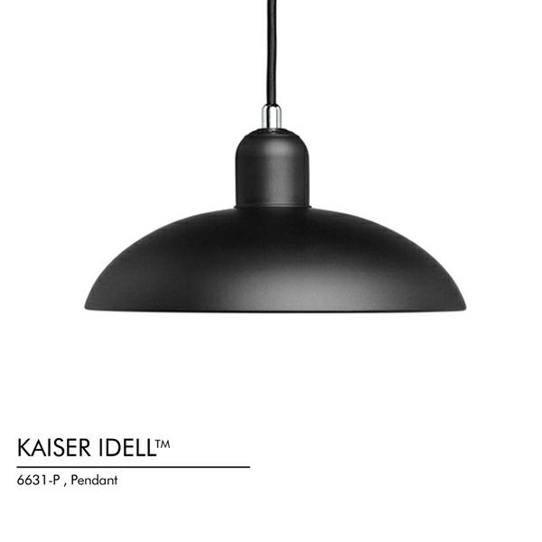 【PK展pt10倍】FRITZ HANSEN（フリッツ・ハンセン） / KAISER idell（カイザー・イデル） / マットブラック / ペンダント《LED電球プレゼント》