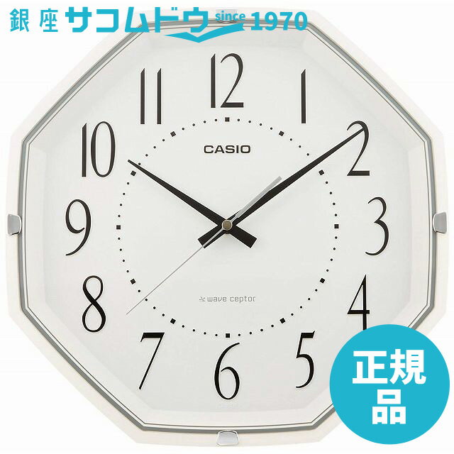 CASIO CLOCK カシオ シンプルデザイン電波アナログクロック IQ-1007J-7JF