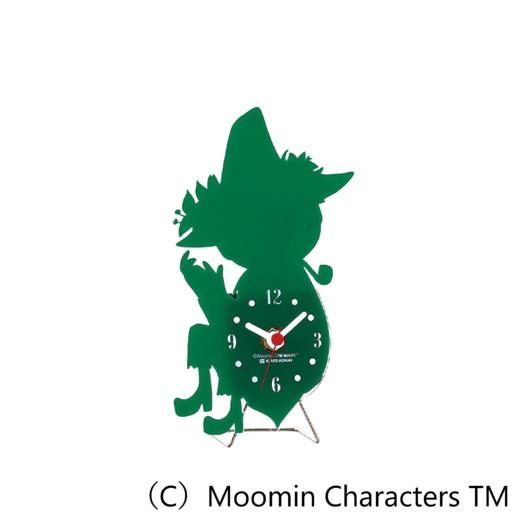 【送料無料】 MOOMIN シルエットワイヤースタンド ミニ置き時計 スナフキン KC-5082