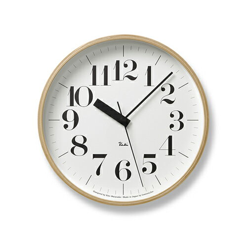 Lemnos(レムノス)電波時計 RIKI CLOCK RC(リキ クロック アールシー)Φ254mm 太字