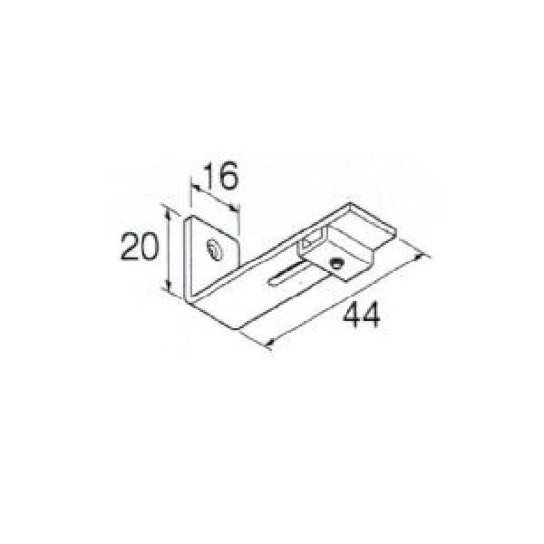 トーソー ニューリブ用部品 シングルブラケット ブラック 1コ 925592