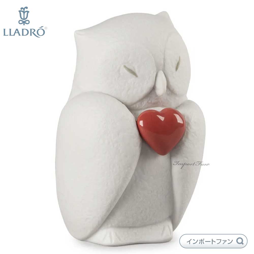 リヤドロ リース 直観の愛 フクロウ 梟 鳥 ハート 置物 01009442 LLADRO ギフト プレゼント クリスマス □