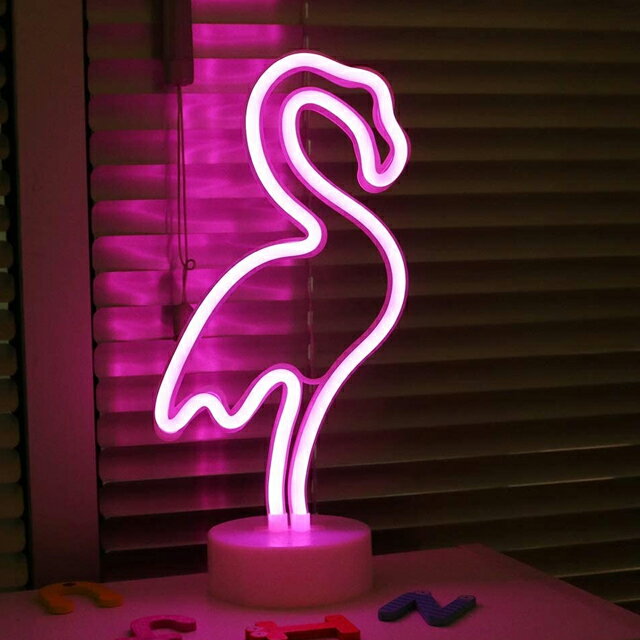 NEON LOOK LED FLAMINGO フラミンゴ 卓上ライト