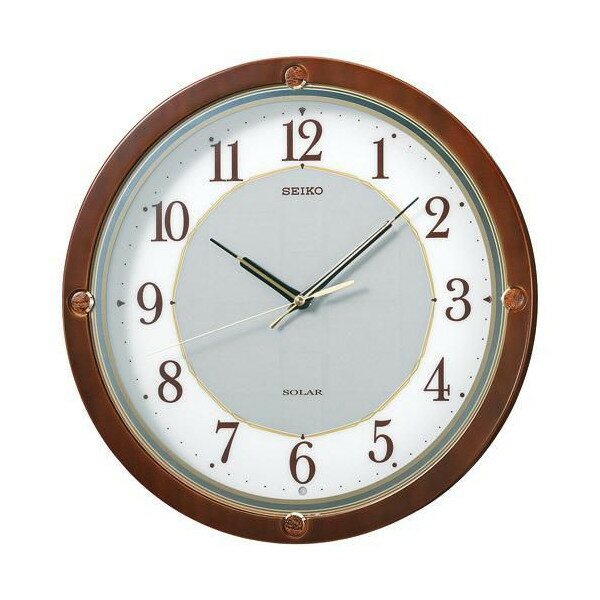 【10%OFFクーポン配布中 8/1〜8/3】 【SEIKO CLOCK】セイコー SOLAR  ソーラープラス 木枠 電波掛時計 SF232B【ネコポス不可】