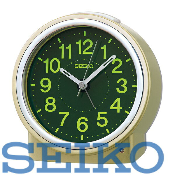 【送料無料】SEIKO CLOCK (セイコークロック) 目覚まし時計 夜でも見える/自動点灯タイプ KR518G ※北海道・九州・沖縄・離島は別途送料(2200円)デザイナーズ 可愛い おしゃれ シック 木目 ホワイト スマホ 充電器 イルミ コスメ ミラー ブルガリ 七福神 大谷 ミラクル