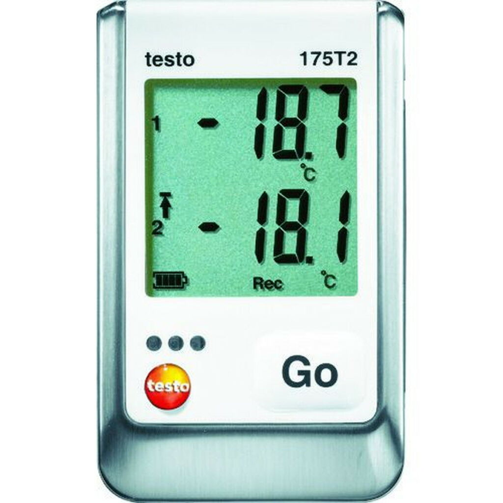 テストー 温度データロガ内蔵1チャンネル 外付1チャンネル 1個 (TESTO175-T2)