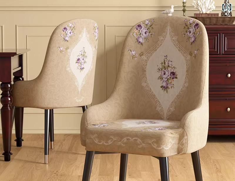 チェアカバー おしゃれ 椅子 ダイニング シート 耐久性 伸縮性 柔らかい ストレッチ 色褪せしない生地 花柄 軽量 洗える 青 ベージュ