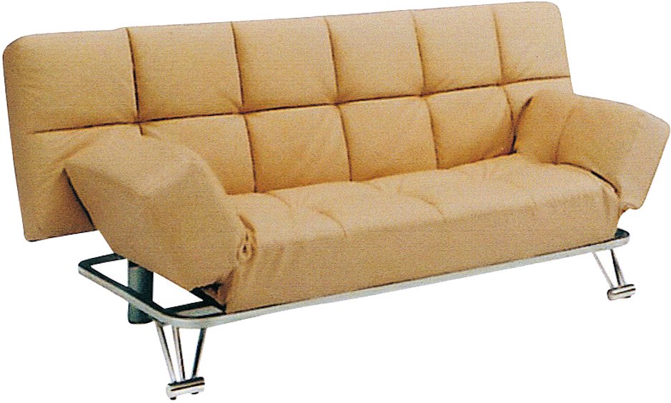 ３人掛けのソファベット　背もたれと両サイドの肘掛けも可動タイプ 【イエロー】 [幅184] ■【欠品中】 次回入荷未定