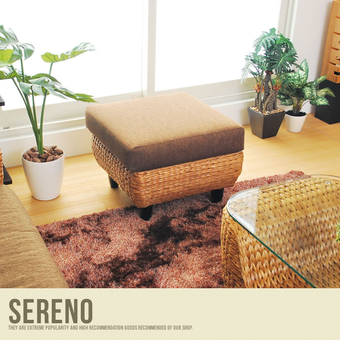 【送料無料】SERENO(セレノ) スツール オットマン 収納  【幅50cm】 ブラウン