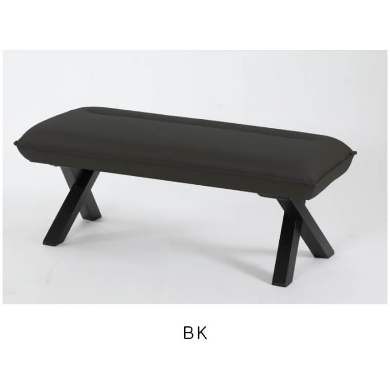 クレマ 110ベンチ （ダイニングベンチ/リビング/ダイニング/ベンチ/長椅子/北欧/モダン/PVC/食卓テーブル/ウレタン塗装/幅110cm/サンキコーポレーション）