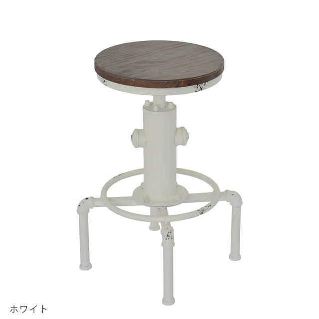 ダメージ加工をしたおしゃれなカウンターチェア SMOKY スモーキー バーチェア