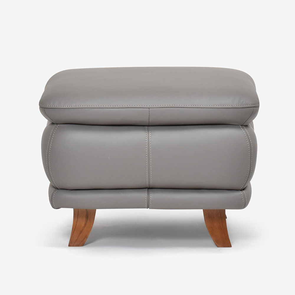オットマン「オースチンKD」 革#H/S-042E エレファントグレー色 脚部全6種類