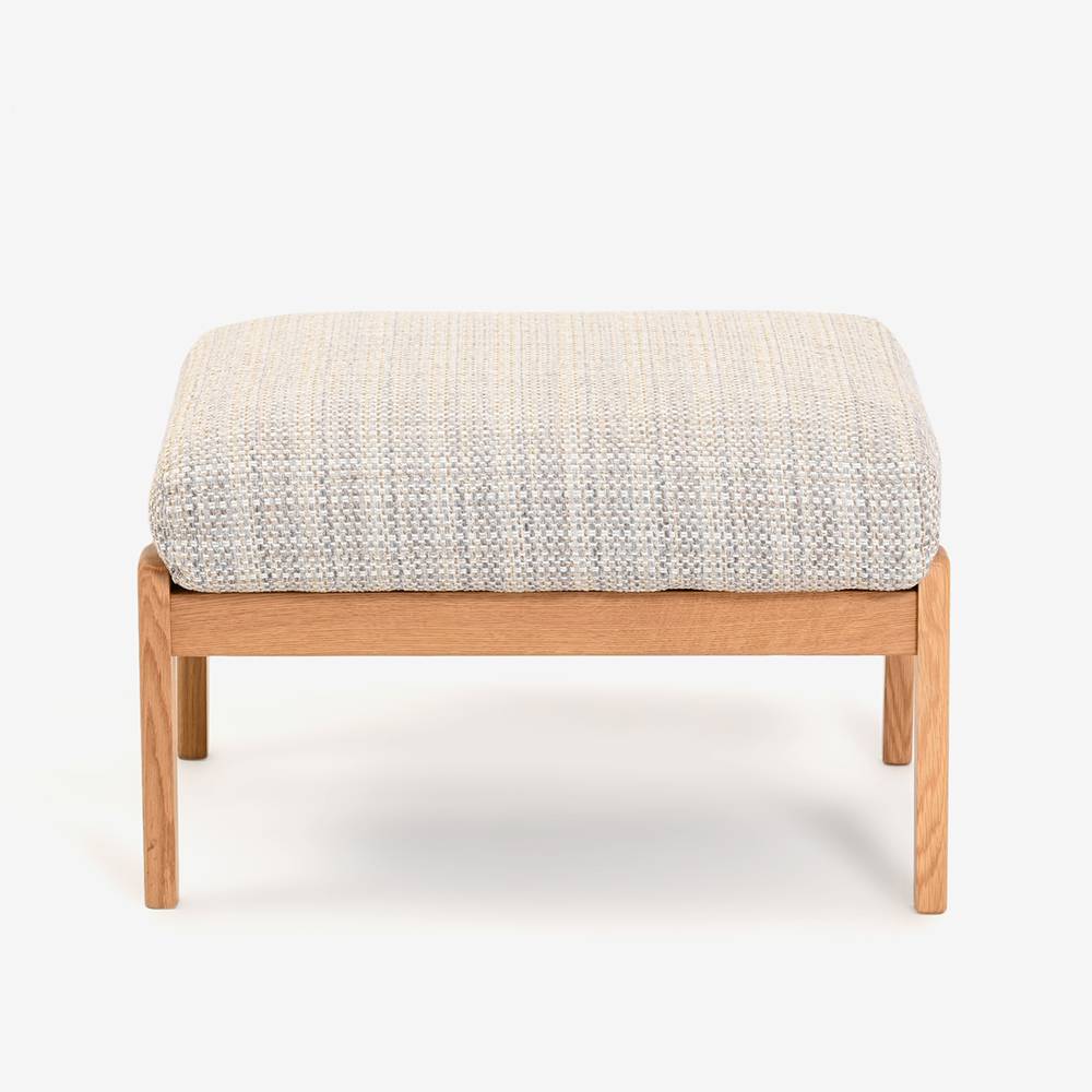 オットマン「リーフ3 OILS-902 WO」ナラ材 布#M-1479