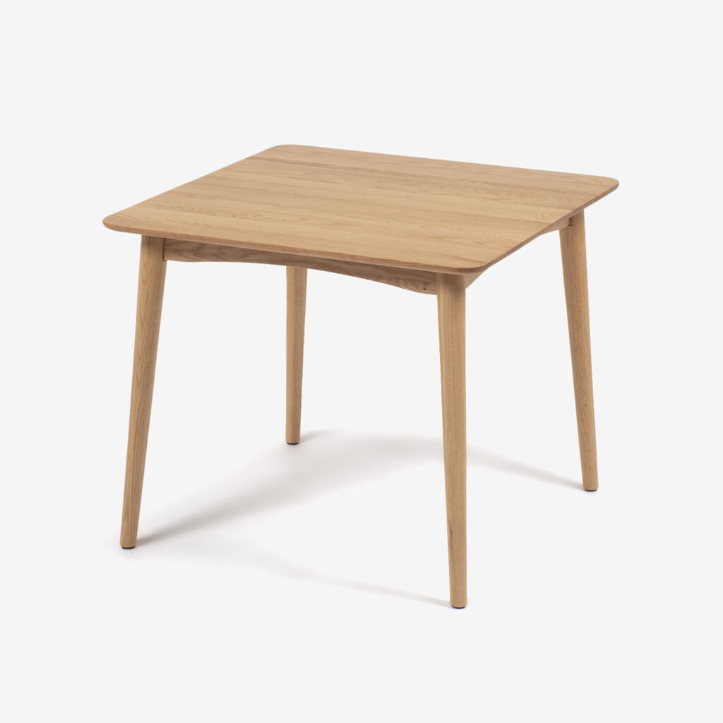 ダイニングテーブル「シネマ3」 正方形 幅85cm レッドオーク材 ホワイトオーク色【セール対象品のため8%OFF】