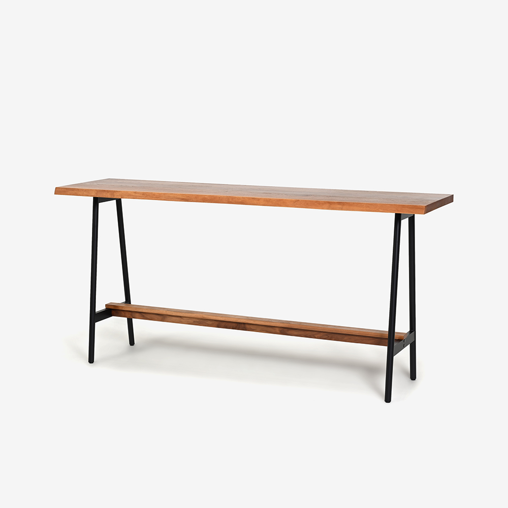 カウンターテーブル「REAL DT049 200050」幅200cm 天板高95cm ウォールナット材【受注生産品】