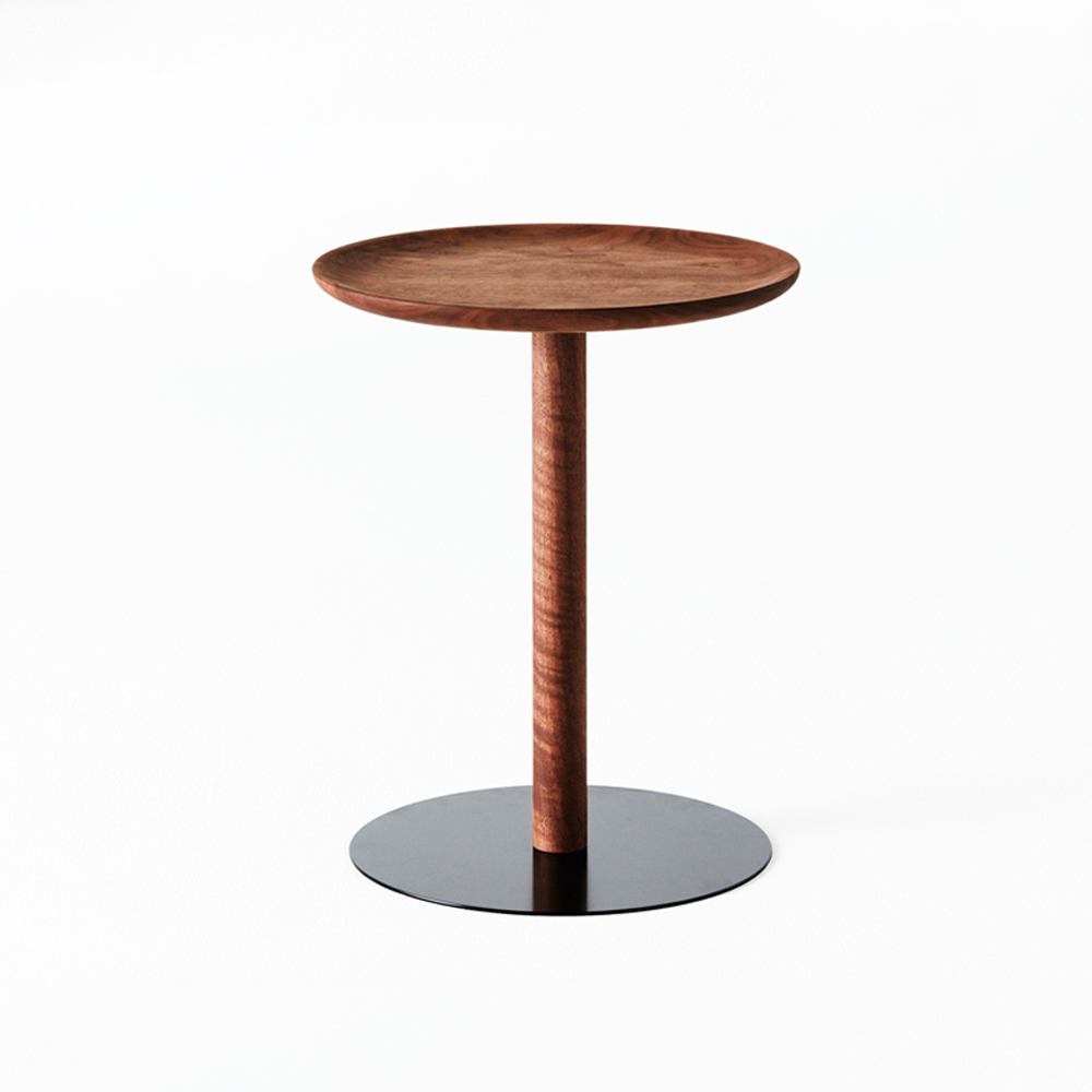 MASTERWAL（マスターウォール）サイドテーブル(丸)「YU ユー UT5-WN 」ウォールナット材 オイル仕上げ【受注生産品】