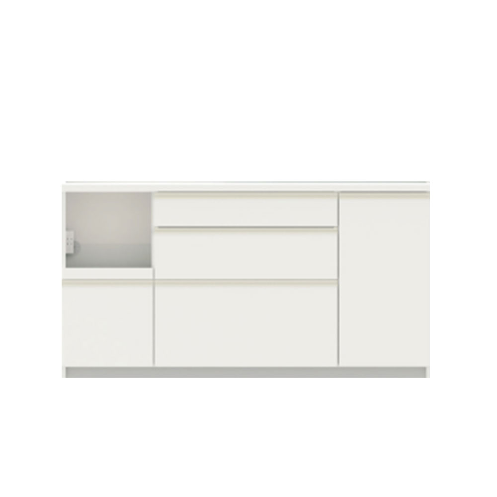 Pamouna（パモウナ）キッチンカウンター「EMA-1600R下台」幅160cm 奥行50cm 高さ84.8cm レギュラーカウンター 全3色