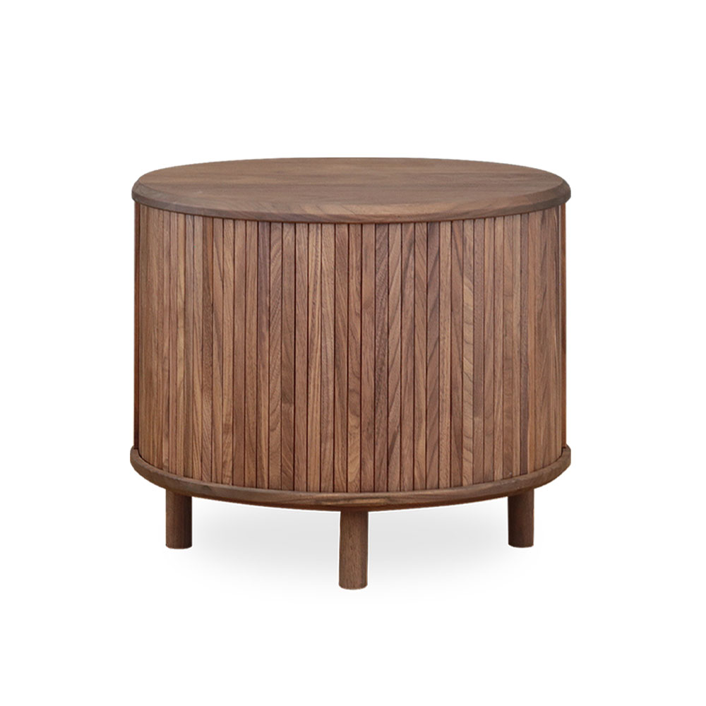 AKI＋（アキプラス）センターテーブル「JYABARA ジャバラ ラウンドテーブル」丸54cm 材質2種 / 天板・底板2仕様 / 塗装2種類【受注生産品】