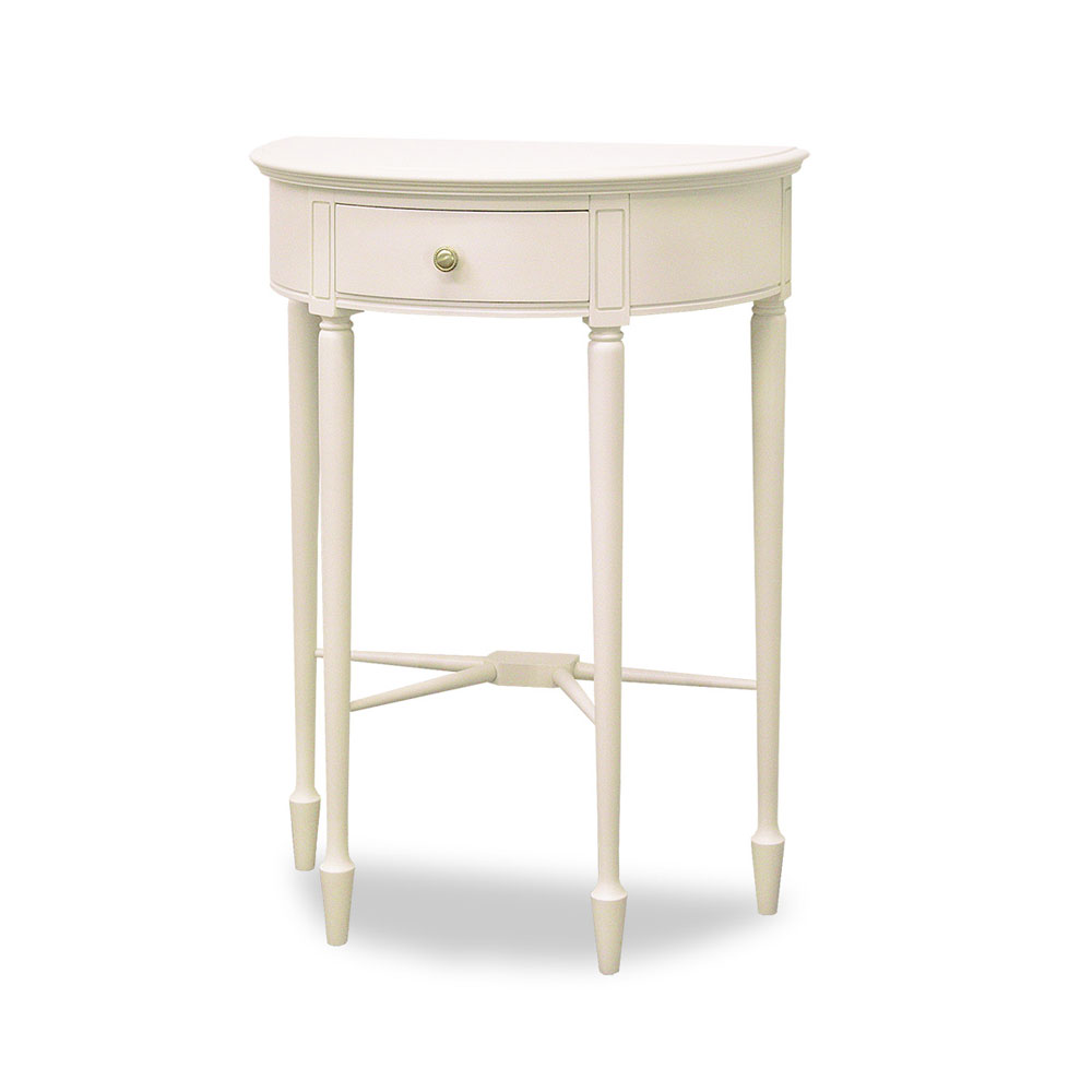 コンソール「フルール WH」幅60cm リンデン材ホワイトウォッシュ色