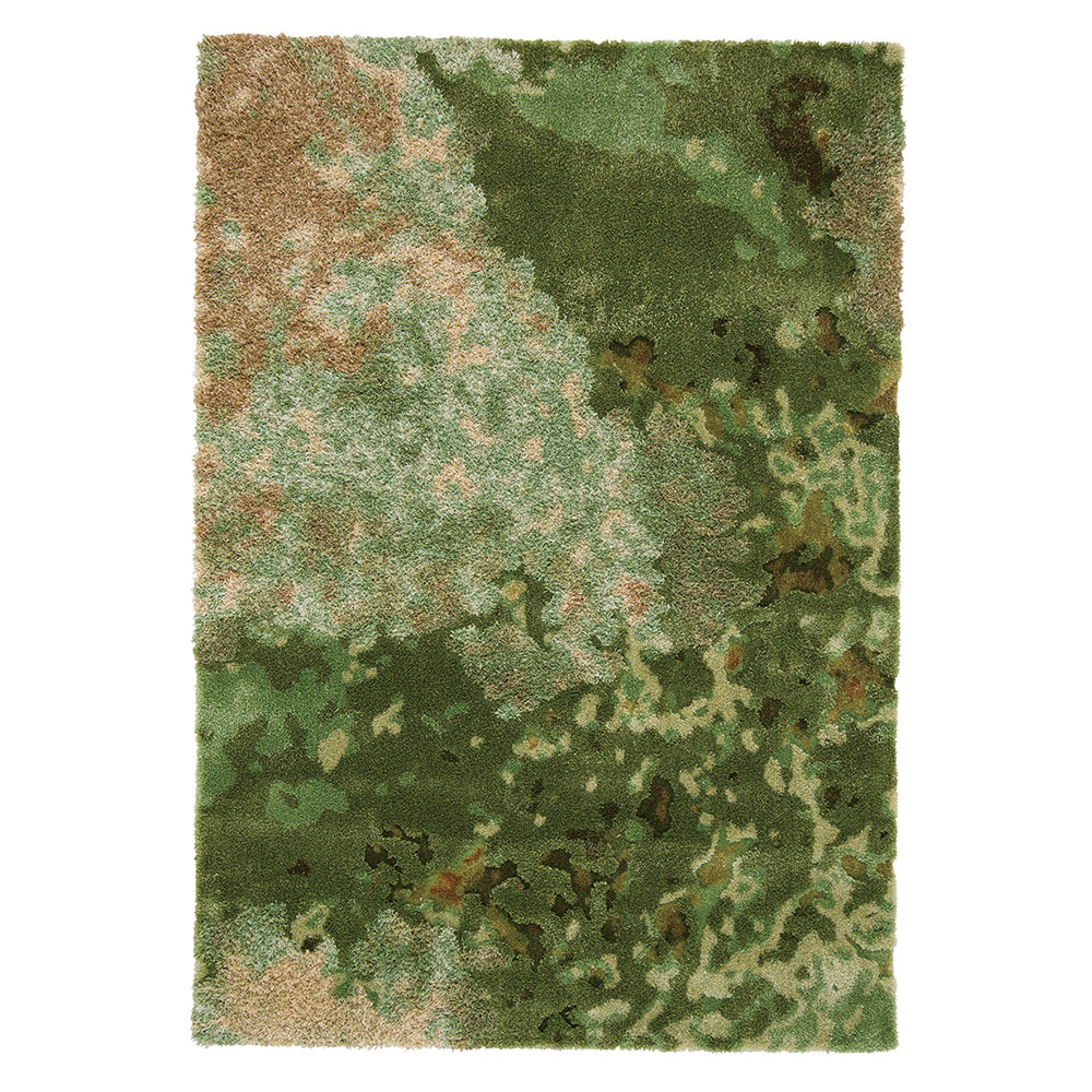 山形緞通　手刺緞通「KOKE」幅140x長さ200cm 防炎【受注生産品】