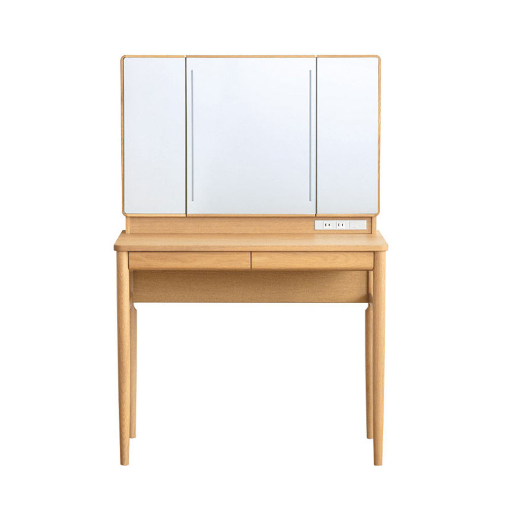 浜本工芸　ドレッサー「No.8000・No.8004・No.8008」オーク材 全3色 ※椅子別売［No.8000］