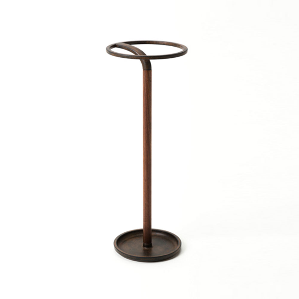 傘立て 「MK 02」 ウォールナット材 ブラウン色