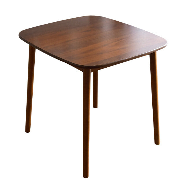 [幅75×奥行75] ダイニングテーブル 単品 2人掛け 天然木 突板〔49600015〕