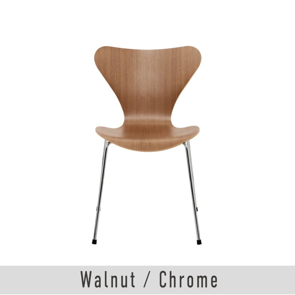 SERIES 7 / セブンチェア（3107）/ ナチュラルウッド / ウォルナット / SH43cm・SH46cm / クローム脚 / FRITZ HANSEN（フリッツ・ハンセン）/ 正規販売店