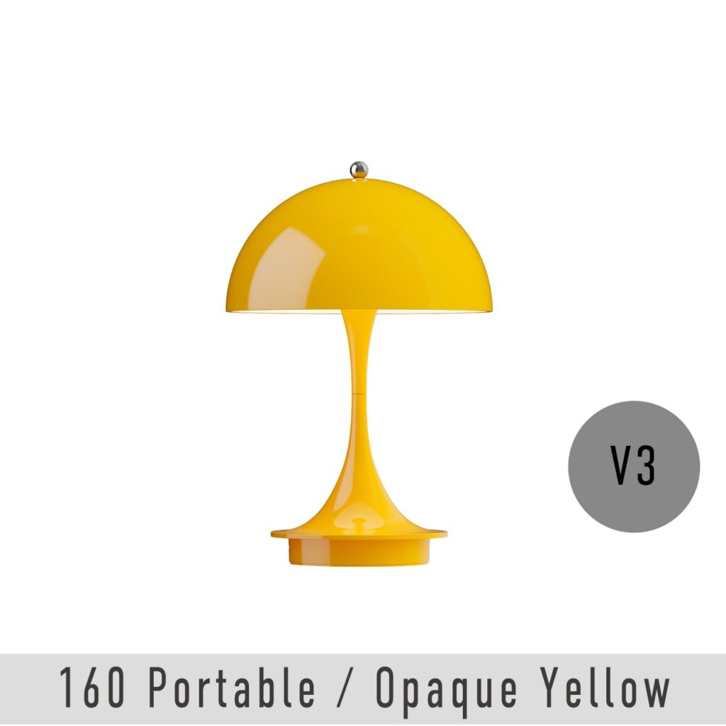 パンテラ 160 ポータブル / オペーク・イエロー V3 / Panthella 160 Portable / Opaque Yellow / ヴァーナー・パントン / Louis Poulsen（ルイスポールセン）/ テーブルライト / ポータブル照明 / 正規販売店