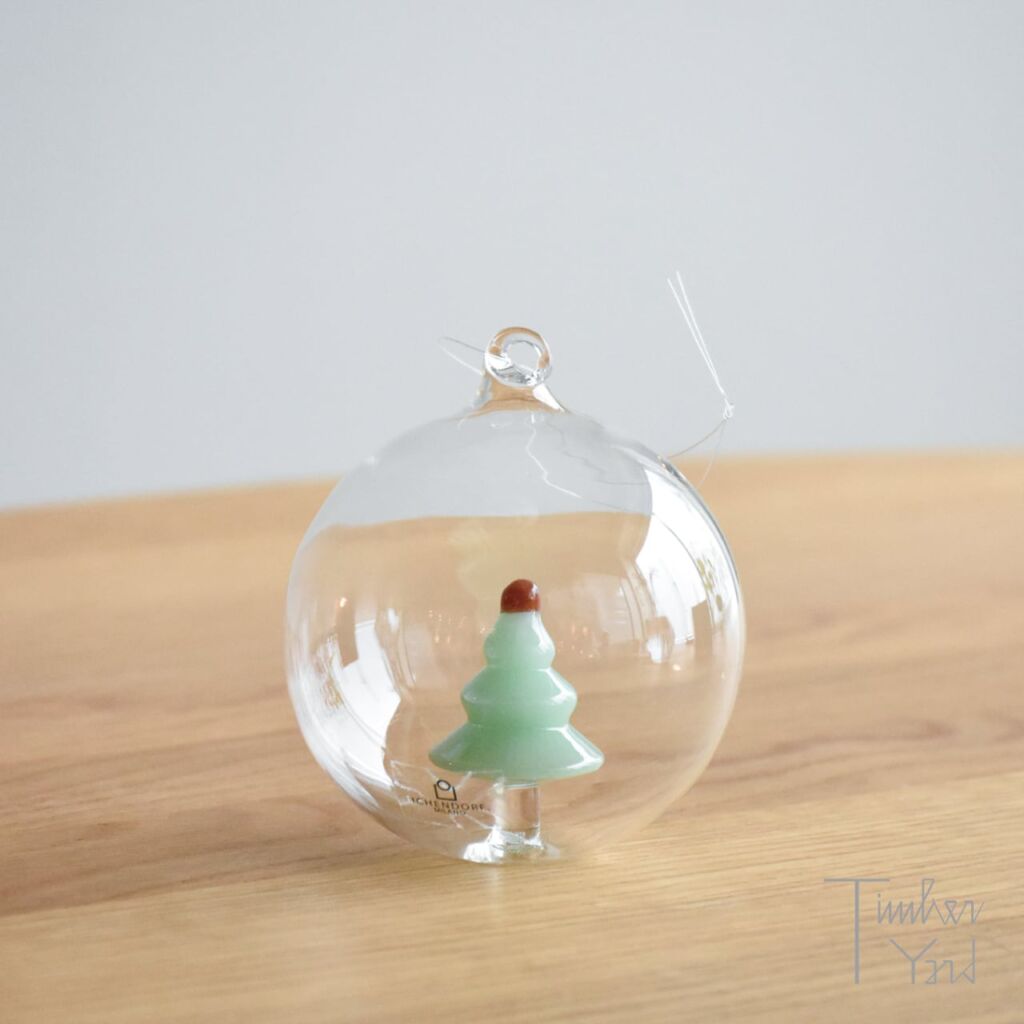 【ONLINE限定】クリスマスボール ツリーグリーンマット / Φ8cm / Woodland Tales / Christmas ball tree green mat / ICHENDORF MILANO(イッケンドルフ ミラノ）/ クリスマスオーナメント / 正規販売店