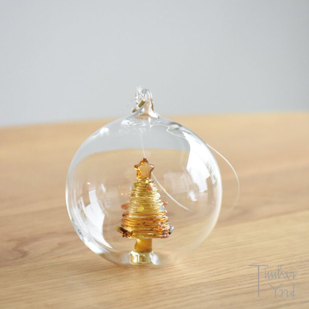 【ONLINE限定】クリスマスボール ツリーアンバースター / Φ8cm / Christmas Tales / Christmas ball tree amber-star / ICHENDORF MILANO(イッケンドルフ ミラノ）/ クリスマスオーナメント / 正規販売店