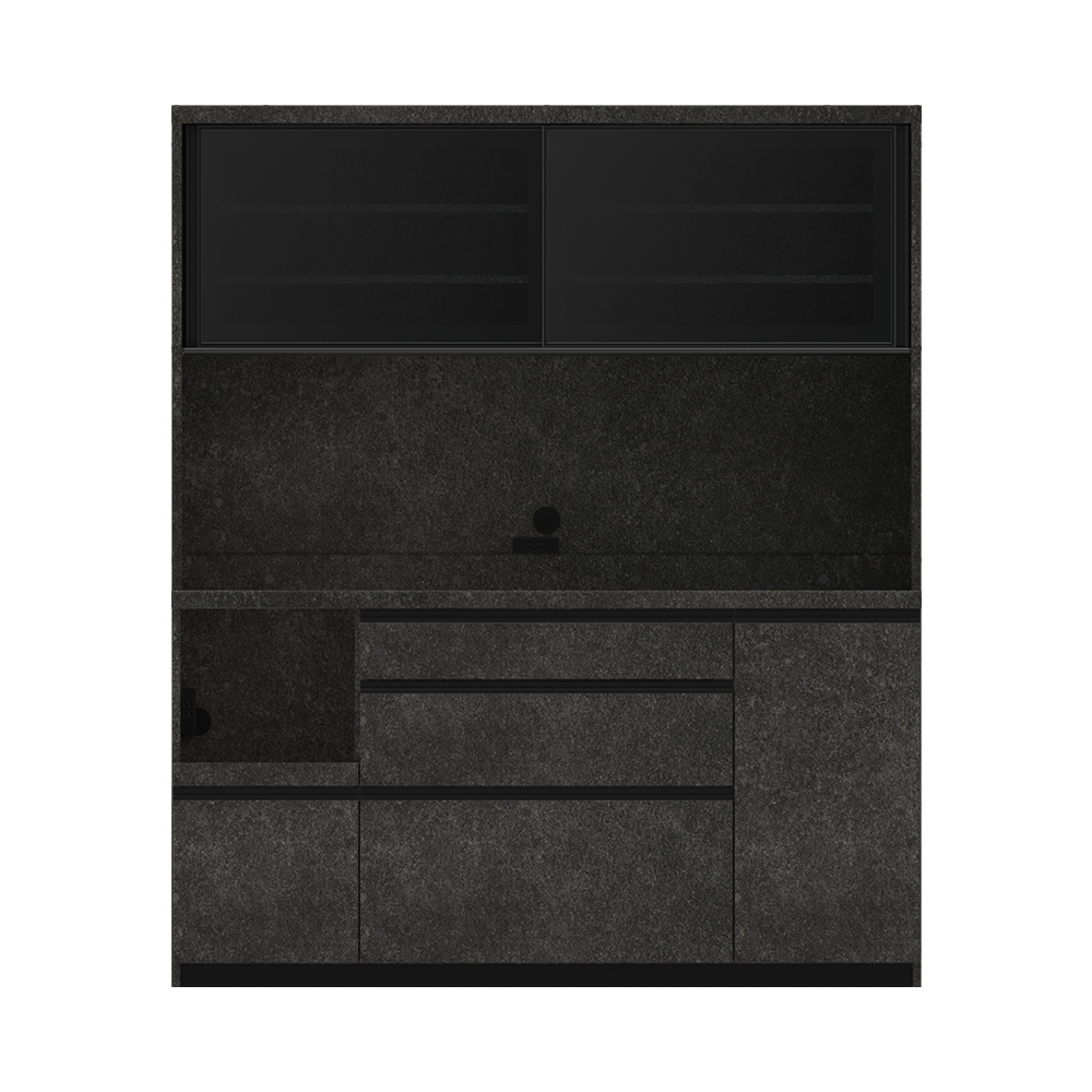 Pamouna（パモウナ）オープンボード「EMA-1600R」幅160cm 奥行50cm 高さ188.5cm スライドドア レギュラーカウンター 全3色