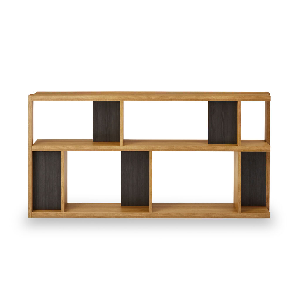 シェルフ「ローナ」幅180cm ロータイプ OAK オーク色