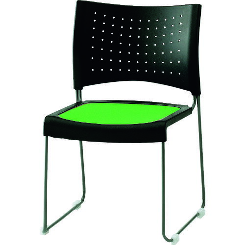 ■TOKIO スタッキングチェア 塗装脚 ライトグリーン NFSBT20LGN(1459894)[送料別途見積り][法人・事業所限定][外直送]