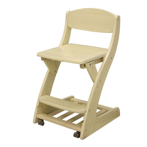 木製学習椅子 デスクチェア  フィットチェア WC-16 メープル色