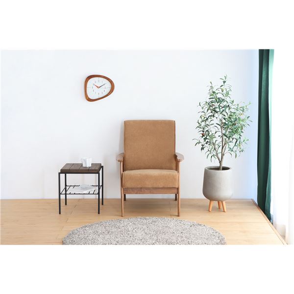 ソファ 1人掛け ベージュ 肘付き コーデュロイ張地 リガラ 1人掛けソファ リビング家具 インテリア家具【代引不可】[21]