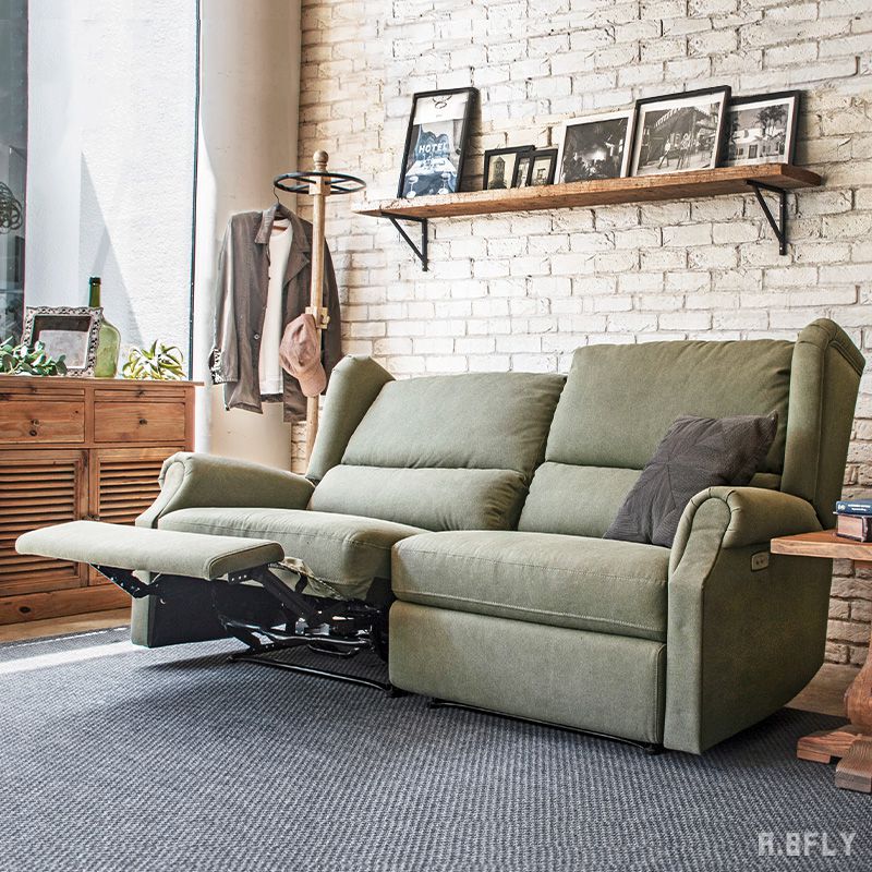 【最大6,000円クーポン配布中】【開梱設置組立無料】電動リクライニングソファー 3P 三人掛け 2P 二人掛け 電動リクライニング ファブリック ソファー 北欧 ミッドセンチュリー モダン シンプル デザイン 高級感 カーキグリーン ベージュ