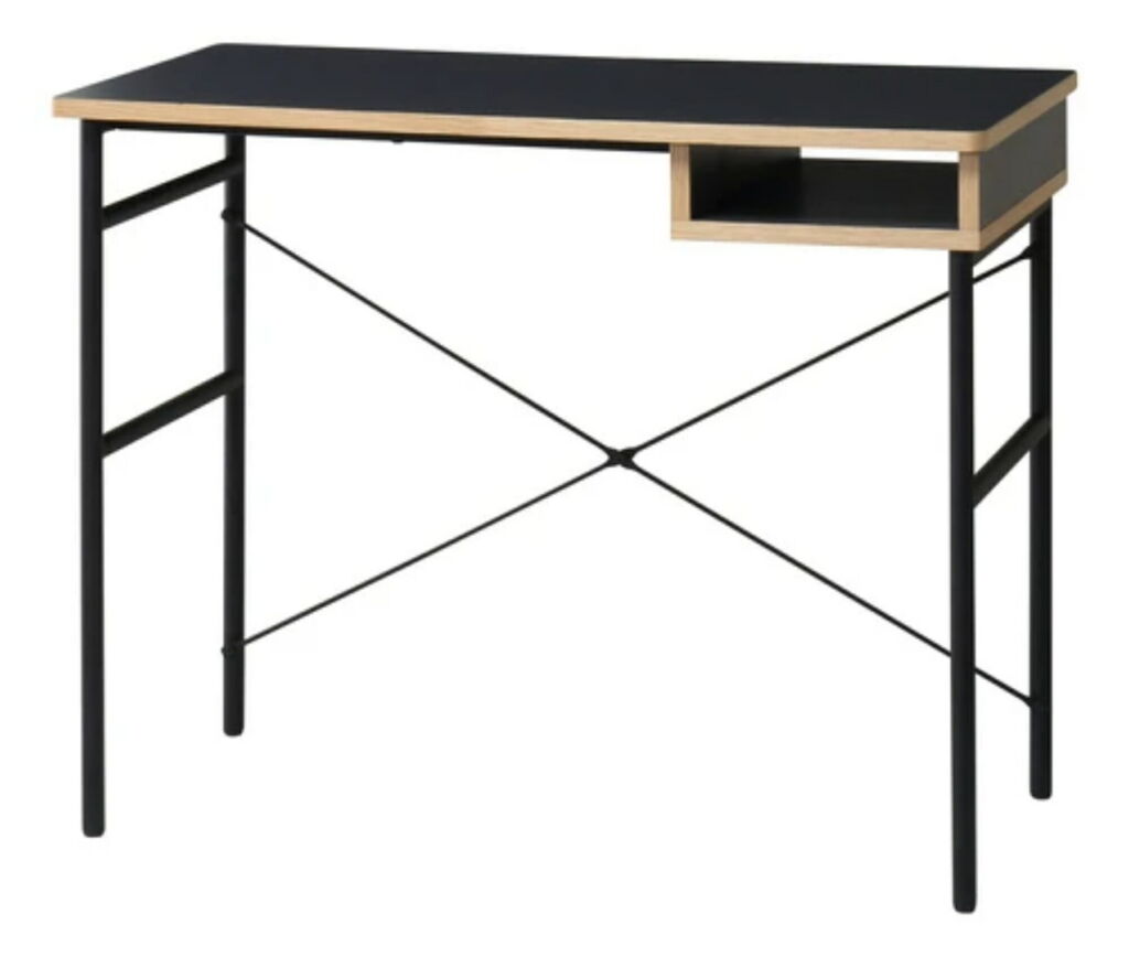 幅90cm STUDIO デスク クロスバーを組み替えることで棚板は左右どちらでも使用可能 STUDB90 koeki