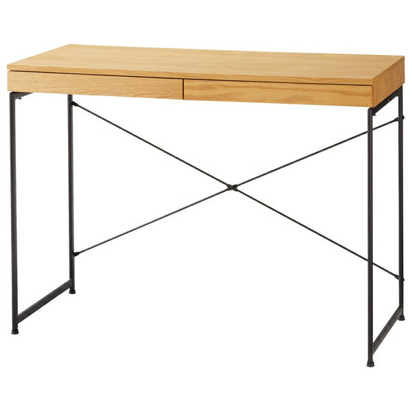 東谷 デスク パソコンデスク PCデスク 作業 仕事 書斎 学習机 スリム 引き出し付き 木目 ナチュラル シンプル END-331NA