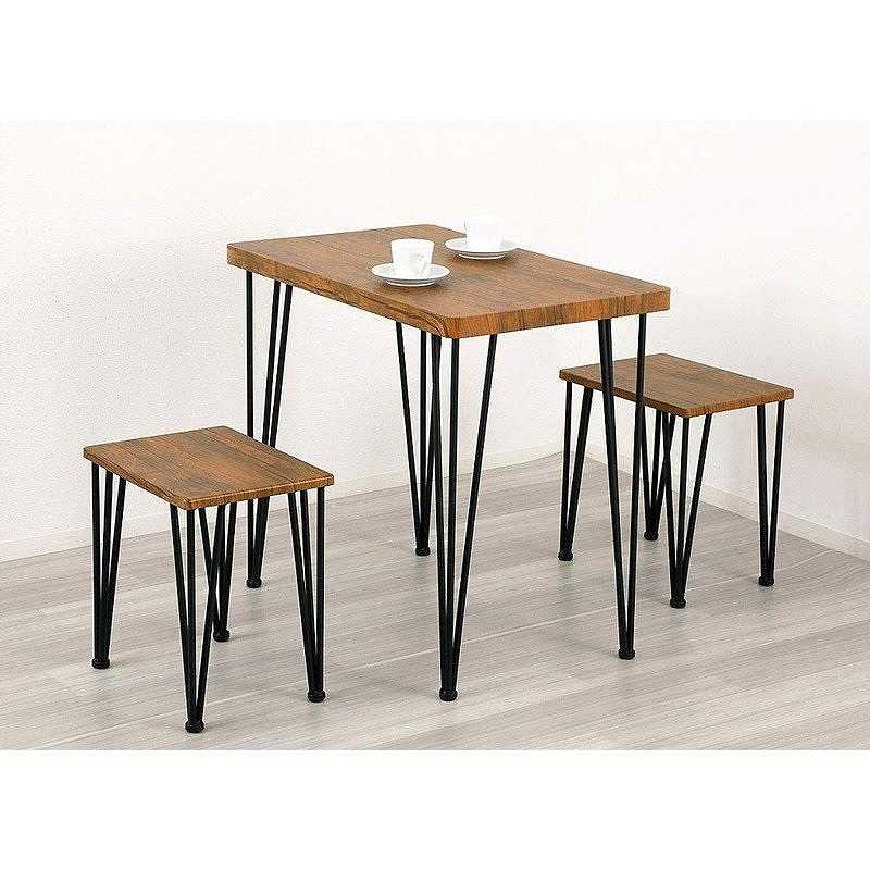 アートダイニング3点セット ヴィンテージブラウン 85937 クロシオ