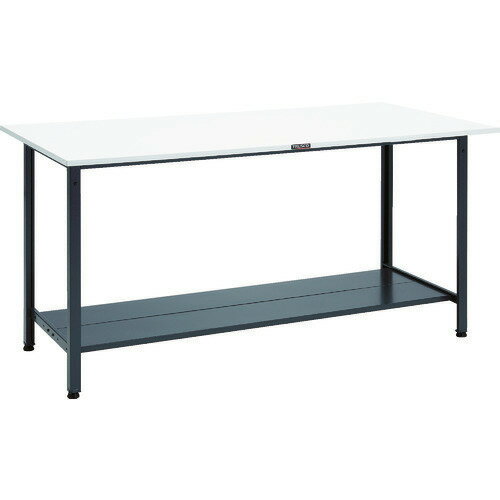 ■TRUSCO 軽荷重立作業台(300kg)HAE型 1800X900XH900 下棚2枚付 ダークグレー色 HAE1809LT2DG(8688673)[法人・事業所限定][直送元]