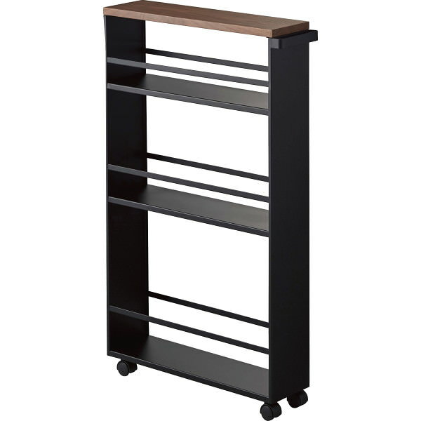 ハンドル付きスリムワゴン ブラック|収納 家具 のし対応 ラッピング対応 個包装 選べる 包装紙 おまとめ注文 ご自宅用 プレゼント 贈り物 ギフト 贈答用 カタログギフト 送料無料