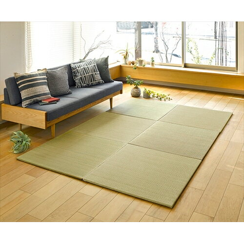 萩原 すき間のできにくい小型置き畳 四季 65×65×1.5cm (単品1枚)
