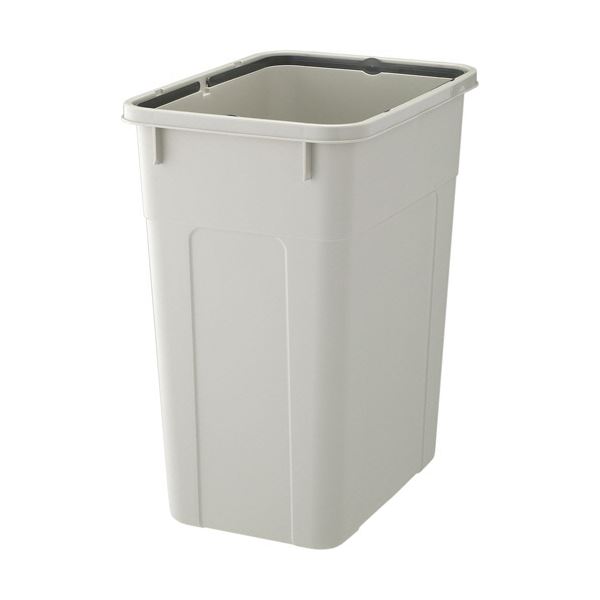 TANOSEE 角ペール 70L 本体 グレー DS-980-513-0 1台(フタ別売)[21]