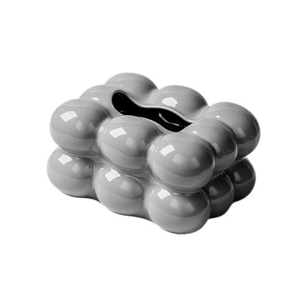 ティッシュボックスホルダー 長方形 装飾ナプキンホルダー オフィス装飾用 ライトグレー